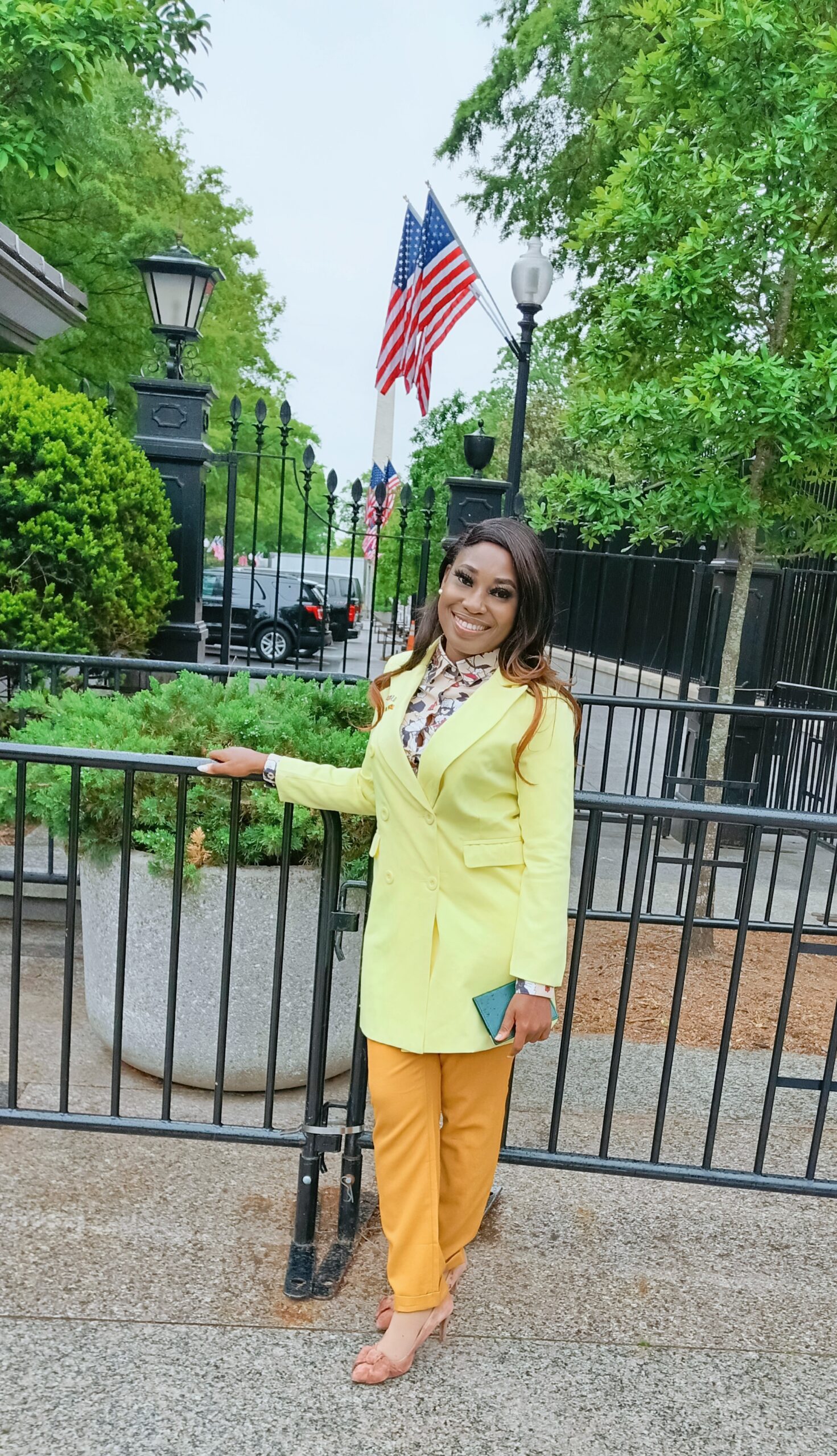 Wofai Samuel at the White House of the United States